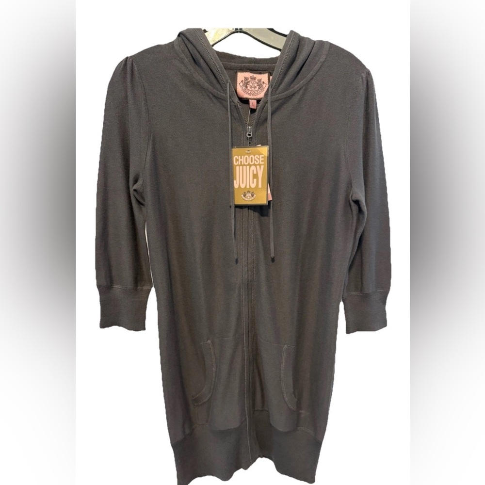 Juicy Couture Charcoal Zip-Up Jacket